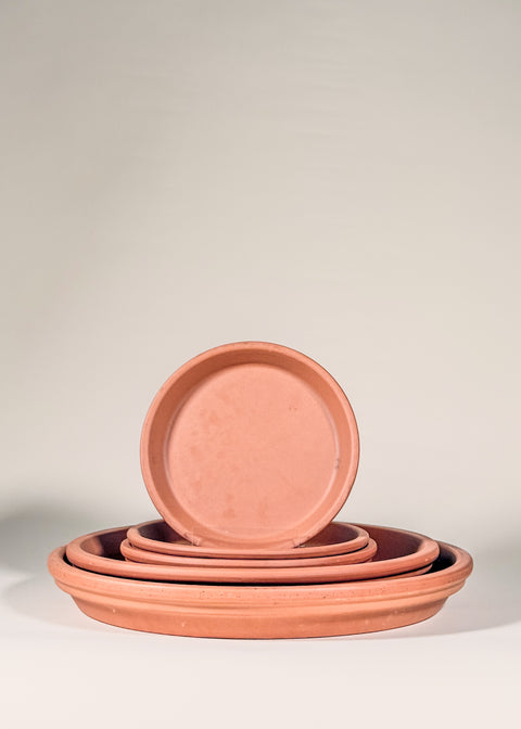 Soucoupe terra cotta par Deroma